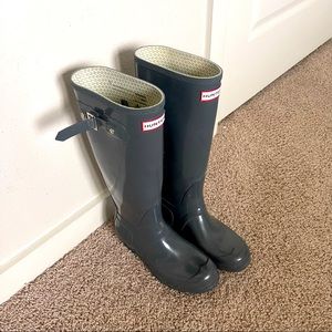 Hunter Original Tall Rain Boots - Navy